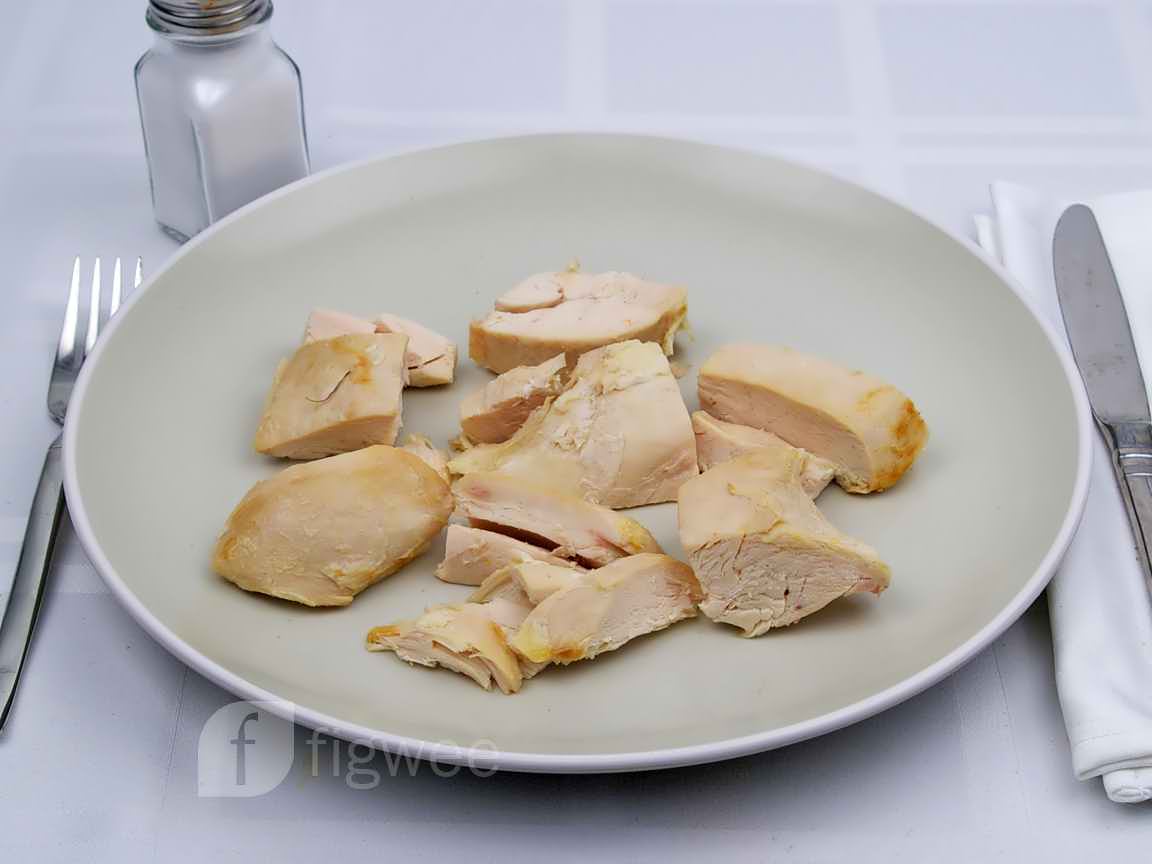 7 oz of baked chicken breast no skin